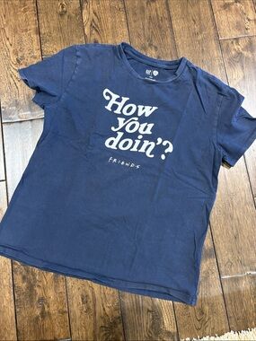 GAP Navy Blue 'How You Doin'?' Friends Graphic Tee